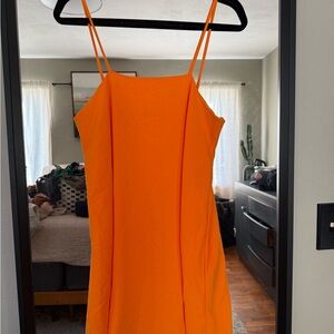Zara Bright Orange Dress